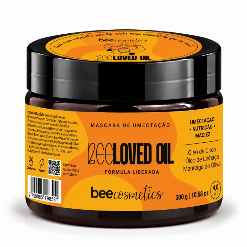 Embalagem de BEEloved Oil, Máscara de Umectação